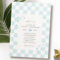 Carton bleu | Baby shower garçon moderne mignonne