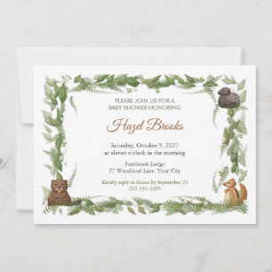 Invitation Carton d'invitation à la baby shower Bracken Hollo