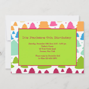 Invitation Carton d'invitation à la Fête des Arbres de Fêtes