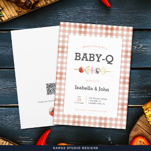 Invitation Carton d'invitation à une baby shower neutre pour