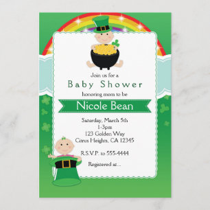 Invitation Carton d'invitation à une baby shower pour bébés d