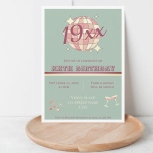 Invitation Carton d'invitation à une fête d'anniversaire anné