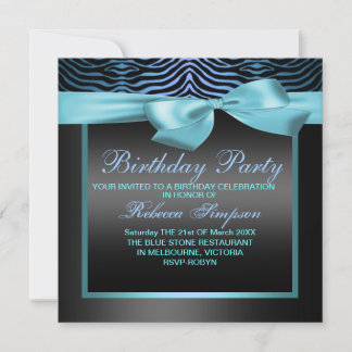 Invitation Carton d'invitation à une fête d'anniversaire avec
