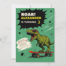 Carton d'invitation à une fête d'anniversaire de d