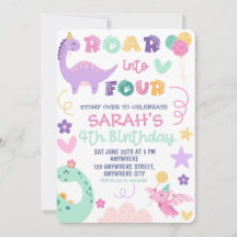 Carton d'invitation à une fête d'anniversaire de q