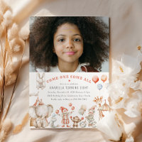 Carton d'invitation à une fête d'anniversaire phot