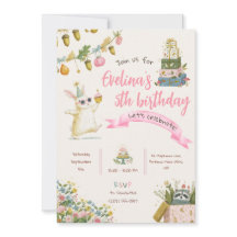 Carton d'invitation à une fête d'anniversaire pour