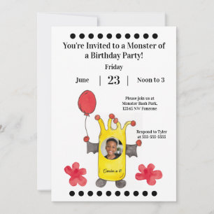 Invitation Carton d'invitation à une fête d'anniversaire pour