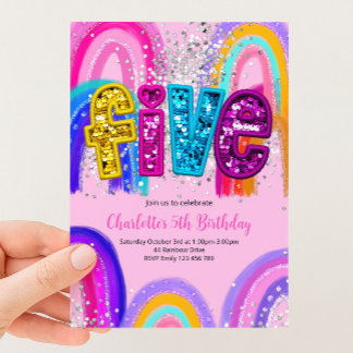 Invitation Carton d'invitation à une fête d'anniversaire sous