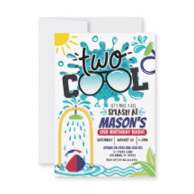 Carton d'invitation à une fête d'anniversaire "Two