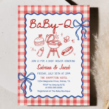 Carton d'invitation à une fête de douche de bébé B