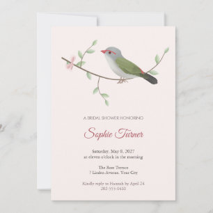 Invitation Carton d'invitation à une fête de mariage Firetail