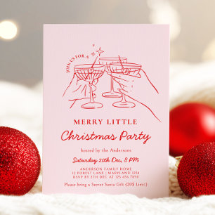 Invitation Carton d'invitation à une soirée cocktail de Noël 