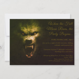 Invitation Carton d'invitation à une soirée de costumes d'Hal