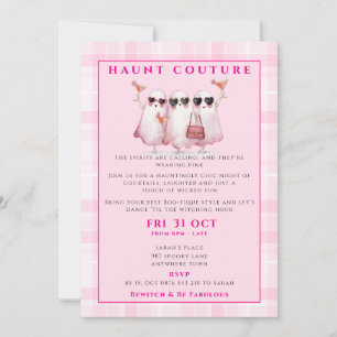 Invitation Carton d'invitation à une soirée Halloween fantôme
