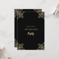 Carton d'invitation à une soirée pour toutes occas