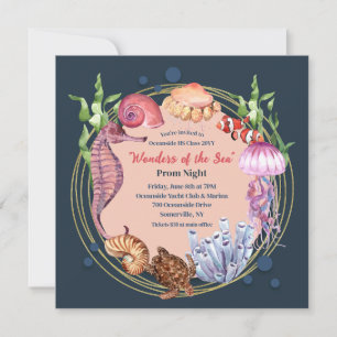 Invitation Carton d'invitation au bal de promo Merveilles de