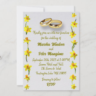INVITATION " CARTON D'INVITATION AU MARIAGE "