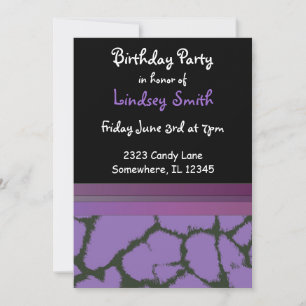 Invitation Carton d'invitation d'anniversaire à motif de four