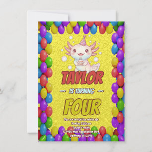 Invitation Carton d'invitation d'anniversaire adulte Kawaii A