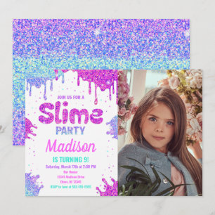 Invitation Carton d'invitation d'anniversaire avec photo de f