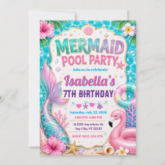 Invitation Carton d'invitation d'anniversaire de fête à la pi