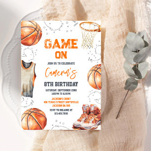Invitation Carton d'invitation d'anniversaire de sport de bas