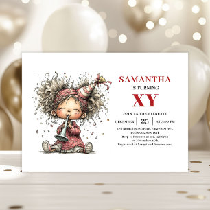 Invitation Carton d'invitation d'anniversaire humoristique pe