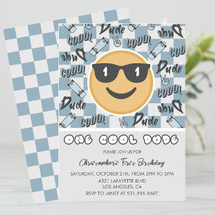 Invitation Carton d'invitation d'anniversaire Lunettes de sol