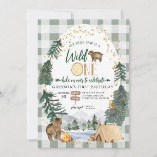 Invitation Carton d'invitation d'anniversaire Our Little Bear