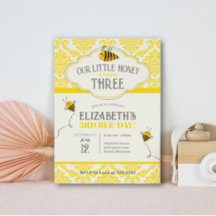 Invitation Carton d'invitation d'anniversaire Our Little Hone