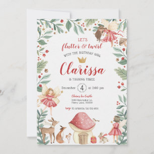 Invitation Carton d'invitation d'anniversaire pour jardin de 