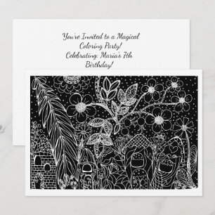 Invitation Carton d'invitation d'anniversaire pour le Jardin