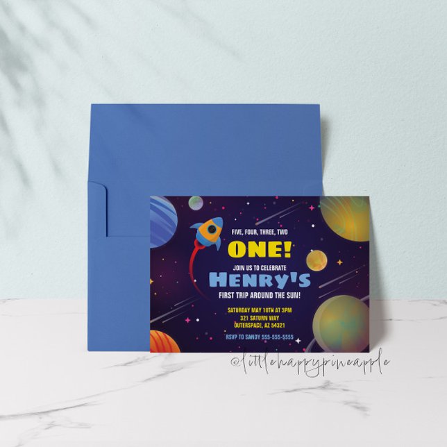 Invitation Carton d'invitation d'anniversaire pour le premier (Créateur téléchargé)