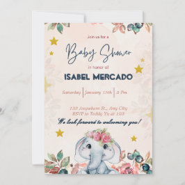 Invitation Carton d'Invitation de Baby Shower Fantaisiste – P