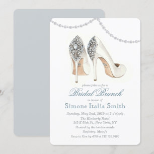 Invitation Carton d'invitation de brunch de mariage de coutur