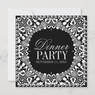 Invitation Carton d'invitation de dîner de fusion tribale noi