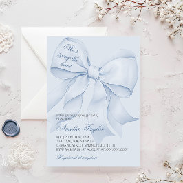 Invitation Carton d'invitation de douche de mariée Nœud Coula