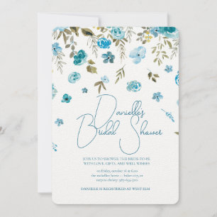 Invitation Carton d'invitation de douche de mariée Soft Petal