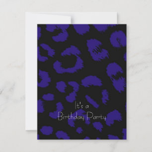 Invitation Carton d'invitation de fête d'anniversaire à motif