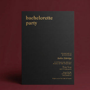 Invitation Carton d'invitation de fête de bachelorat de type