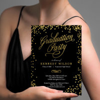 Carton d'invitation de fête de fin d'études à conf