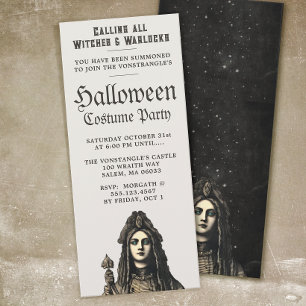 Invitation Carton d'invitation de fête d'Halloween de Grande 