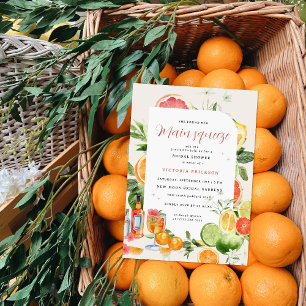 Invitation Carton d'invitation de fiançailles Main Squeeze Ci