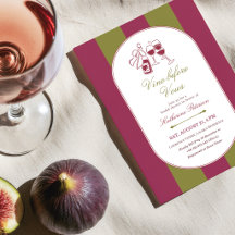 Carton d'invitation de fiançailles Vino Before Vow