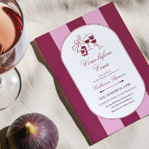 Invitation Carton d'invitation de fiançailles Vino Before Vow