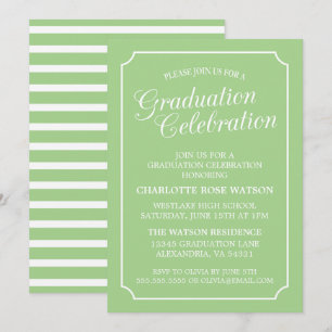INVITATION CARTON D'INVITATION DE FIN D'ÉTUDES ÉLÉGANT ET CHI