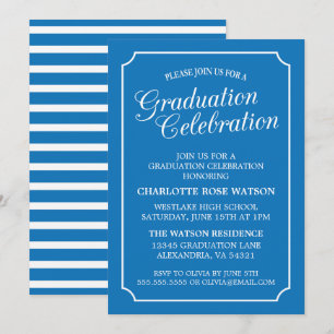 INVITATION CARTON D'INVITATION DE GRADUATION ÉLÉGANT CHIC ET