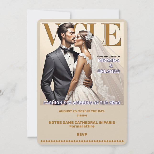 INVITATION " CARTON D'INVITATION DE MARIAGE " (Devant)