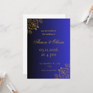 Invitation carton d'invitation de mariage